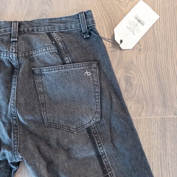 NEW Rag & Bone Two Tone Distressed Straight Leg Jean Limited Collection $495 - Picture 8 of 12